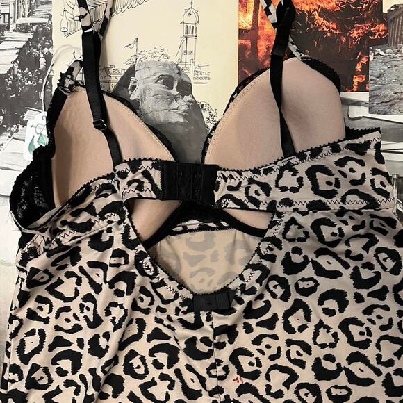 Y2k cheetah print mini babydoll dress - Picture 6 of 6